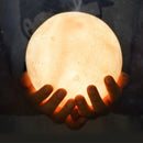 Umidificador Luminária Lua Cheia 3D