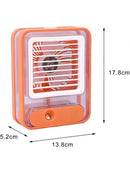 Mini Ventilador Portátil e Umidificador com Iluminação Sem Fio
