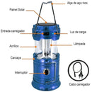 Lanterna Lampião SOLAR 7 Leds Bivolt + Entrada USB GT214