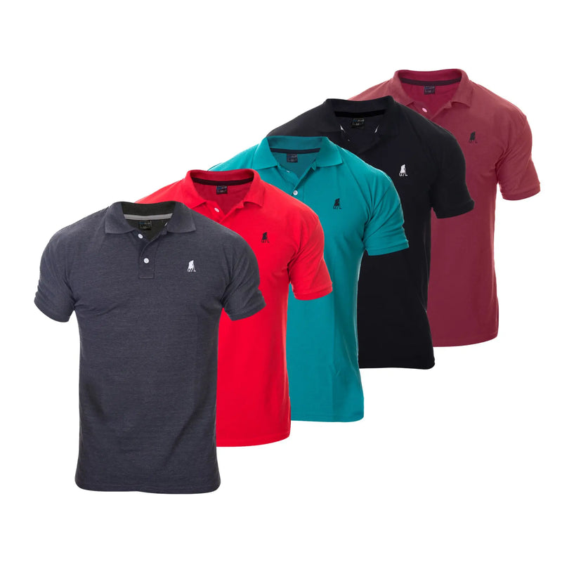 Kit 5 Camisa POLO Masculina em Algodão