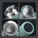 Kit Garrafa térmica LUXO Aço Inoxidável Vacuum + 3 Xícaras Térmicas em Aço 500 ml