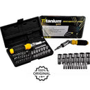 JOGO DE SOQUETE E BITS 1/4 C/ 41PCS TITANIUM