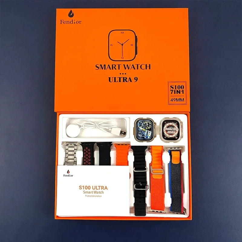 SmartWatch - Serie 9 Ultra™ [Kit: 7 Pulseiras + Case].