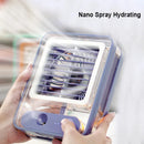 Mini Ventilador Portátil e Umidificador com Iluminação Sem Fio