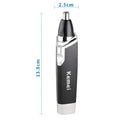 Máquina De Aparar Pelos Nariz Ouvido Kemei Km-6512 Original