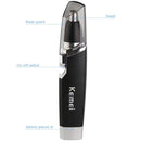 Máquina De Aparar Pelos Nariz Ouvido Kemei Km-6512 Original