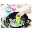 Escova De Detergente Para Cozinha com Dispenser