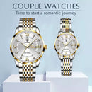 Conjunto LOVE Poedagar Leve 2 Relógios Originais Feminino e Masculino