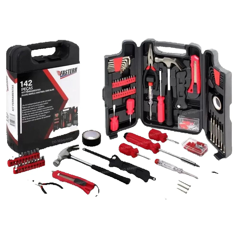 Kit De Ferramentas Com 142 Peças Faster