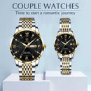 Conjunto LOVE Poedagar Leve 2 Relógios Originais Feminino e Masculino