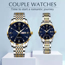 Conjunto LOVE Poedagar Leve 2 Relógios Originais Feminino e Masculino