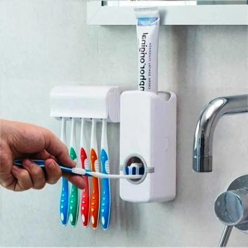 Suporte Escova e Creme Dental Dispenser