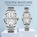 Conjunto LOVE Poedagar Leve 2 Relógios Originais Feminino e Masculino