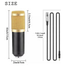 KIT PROFISSIONAL MICROFONE CONDENSADOR BM-800 + ACESSÓRIOS