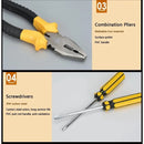 Maleta 13 Ferramentas Trena Martelo Alicate Chave Universal