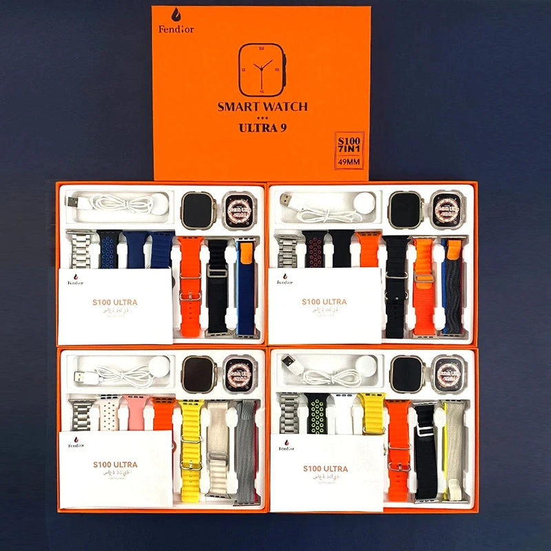 SmartWatch - Serie 9 Ultra™ [Kit: 7 Pulseiras + Case].