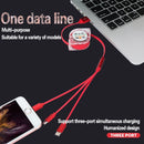 Cabo UNIVERSAL de Carregamento IOS Android  e Type-C USB 3 em 1