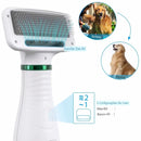 Escova Secadora Pet 2 em 1 Seca e Remove Pelos Cachorro Gato Profissional